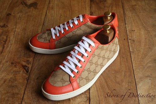 Gucci orange monogram shoes - orange,