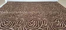 VELVET ZEBRA UPHOLSTERY FABRIC