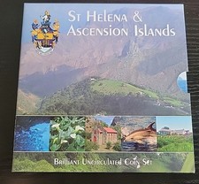 PNC 2003 St Helena & Ascension Islands BUNC Coin Set 1p 2p 5p 10p 20p 50p £1 £2