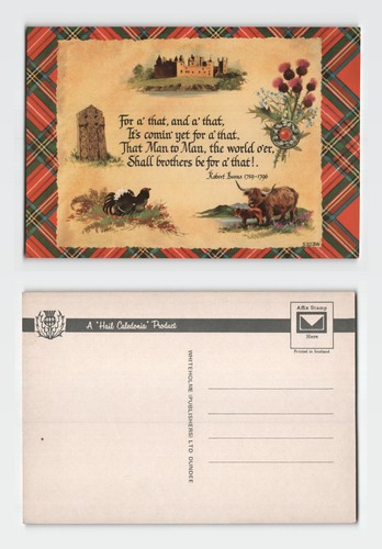 Postcard robert burns quote - burns,