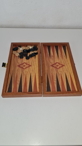 Manopoulos wooden backgammon - wooden,