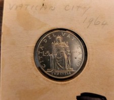 1964 Vatican City 5 Lire