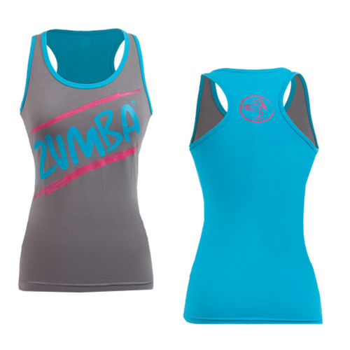 Zumba retro racerback tank top - zumba,