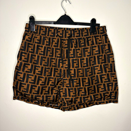 Fendi men logo print - fendi, bermuda