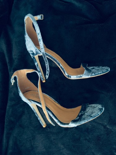 Green suede heels 37 - suede, uk
