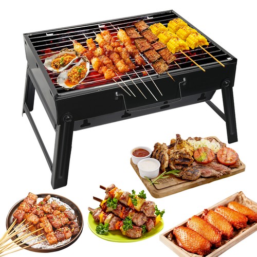 Portable folding charcoal bbq - charcoal,