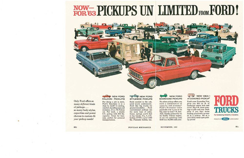 1963 ford pickup trucks - ford,