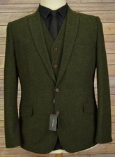 Mens Feraud green tweed 50