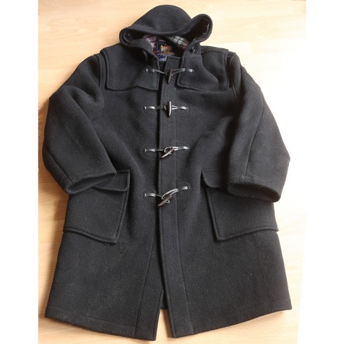 Gloverall black duffle coat - black,