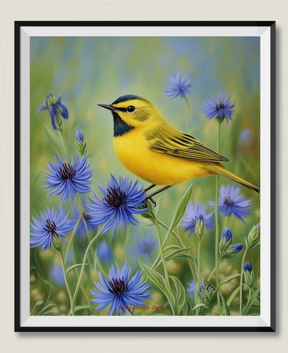 Wilson warbler perched - wilson's,