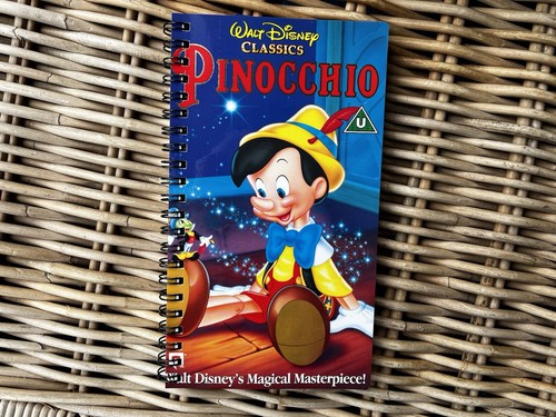 Pinocchio vhs notebook - vhs,