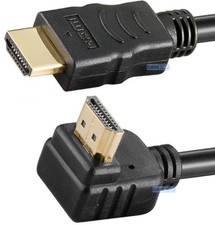 HDMI to RIGHT ANGLE 90 DEG SHORT 50CM to 5M SMART TV CABLE ULTRA HD 4K LEAD