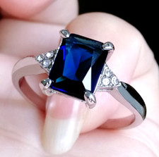 ❤️ 9ct White Gold Sapphire