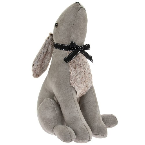 Grey hare doorstop - doorstop, gazing
