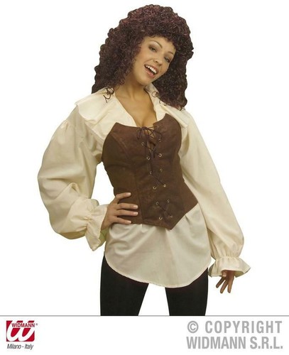 Corset suedette brown adult - corset, xl