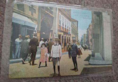 Old colour postcard waterport - old,