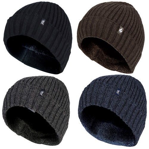 Mens ribbed knit fleece lined - ribbed,