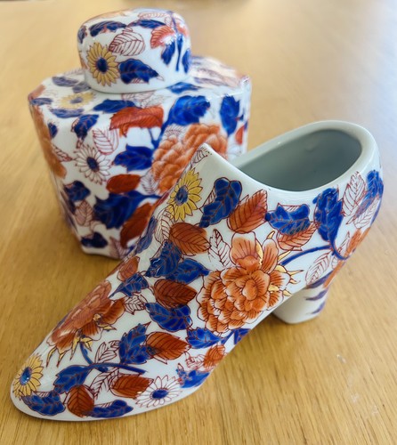 Vintage porcelain imari - vintage, shoe