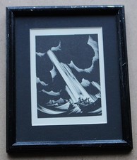 A small framed  lithograph