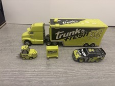 Disney Pixar Cars Trunk Fresh 34 Hauler Truck And Racer