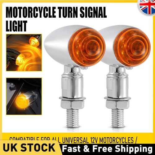 Pair amber motorcycle - motorcycle,