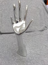 Vintage Jewellery Ring Bracelet Necklace Display Holder. Mannequin Hand Silver