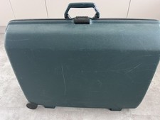 Vintage Large Hardshell Oyster Samsonite Suitcase In Green