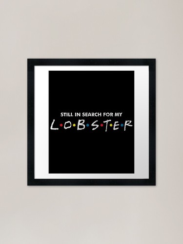 Lobster framed art print - lobster,