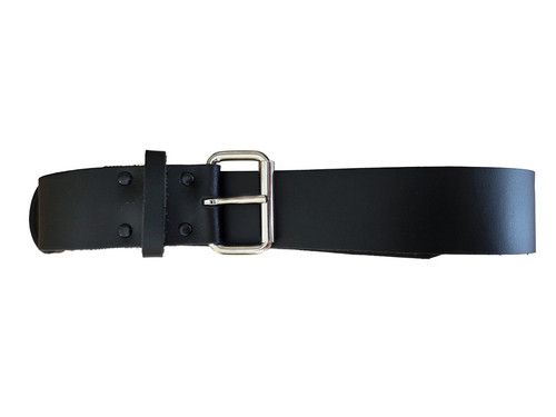 Black leather scaffolders - black,