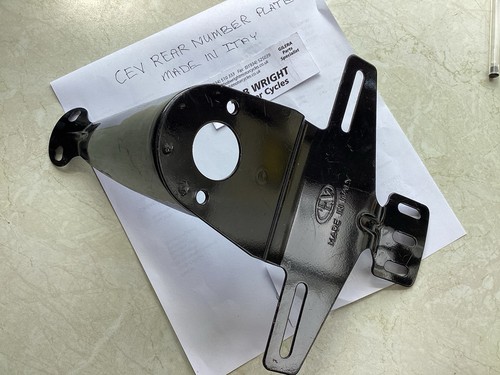 Cev rear light - light, number