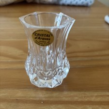 Bud Vase 3 inch Genuine Lead Crystal From France Cristal D'Arques Royale