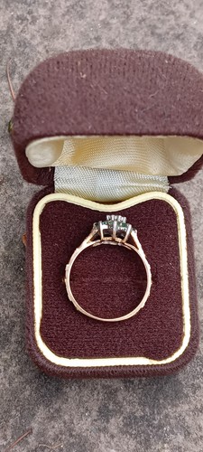 Gold diamond engagement - gold, ring
