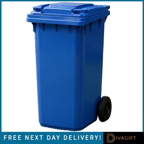 240l blue wheelie bin - 240l, outdoor