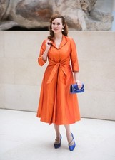 BNWT Bombshell by Katya Wildman Grace Orange Flame Silk Dupion Dress size 10