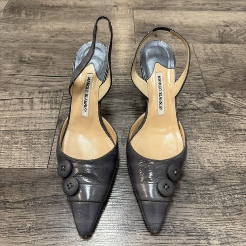 Manolo blahnik grey kitten - blahnik,