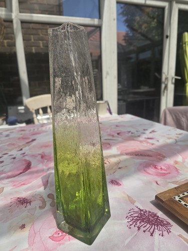 Blue green vase - vase, vintage