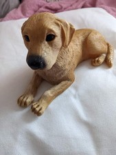 golden retriever dog garden ornament