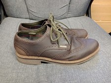 Barbour brown leather browgues size 10