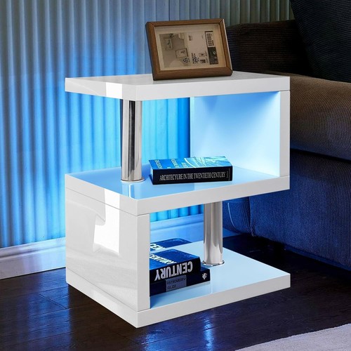 White gloss led - gloss, coffee