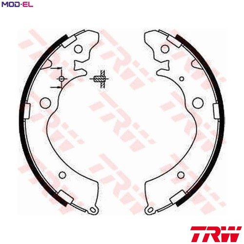 Brake shoe set - gs8559, for