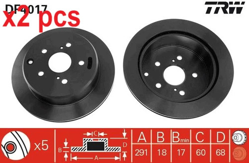 Pcs sides fits toyota - l&r,