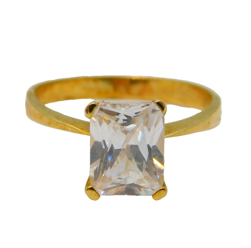 9ct yellow gold - yellow, emerald