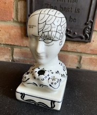Phrenology Head Porcelain Inkwell Authentic Models Oregon -Netherlands
