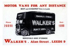 pt9307 - Walkers Removal Lorry , Alan Street , Leeds , Yorkshire - print 6x4