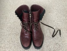 Mulberry Burgundy Brogue Boots Size 40
