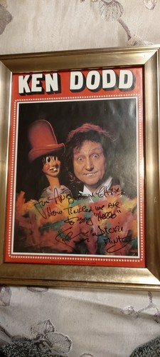 Ken dodd signed poster - ken,
