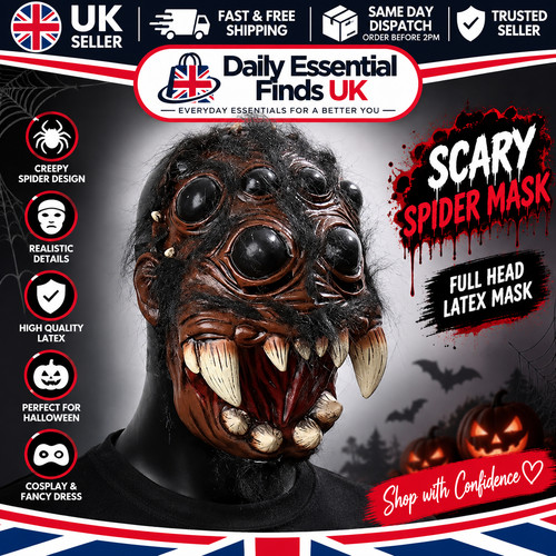 Horror creepy spider mask - spider,
