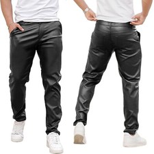 PVC Faux Leather Black Slim