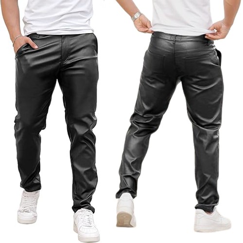 Pvc faux leather - faux, black