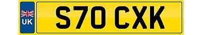 Stock private number plate s70 - number,